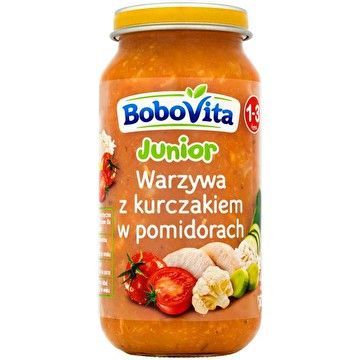 BoboVita, warzywa z kurczakiem w pomidorach, 12 m+, 250 g