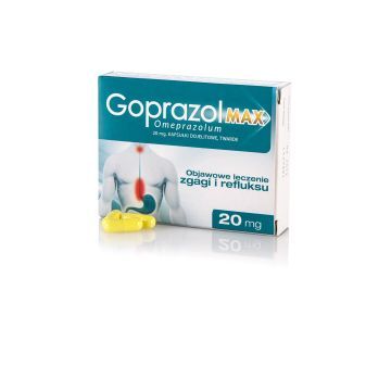 Goprazol Max, 20 mg, kapsułki dojelitowe, twarde, 14 szt.