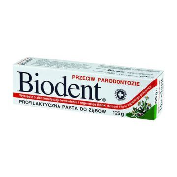 Biodent, pasta do zębów przeciw parodontozie, 125 g