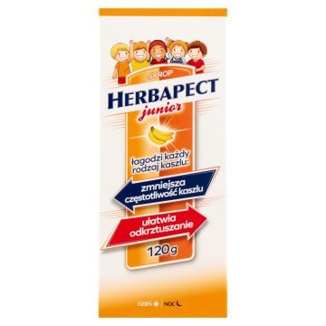 Herbapect Junior, syrop, o sm.bananowym, 120 g