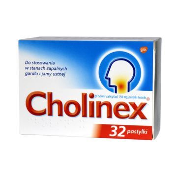 Cholinex, 150 mg, pastylki do ssania, 32 szt.