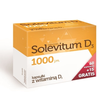 Solevitum D3 1000, kaps., 60 szt