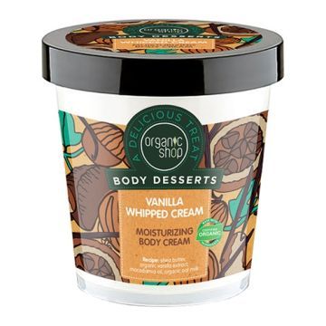 Organic Shop, krem,do ciala,waniliowa smietanka, 450 ml