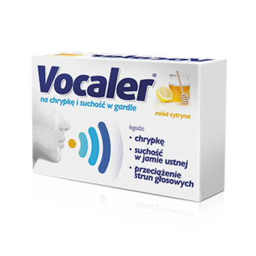 Vocaler, miód cytryna, pastylki do ssania, 24 szt.