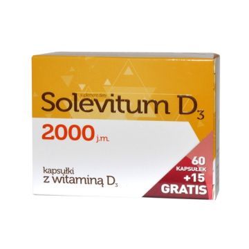 Solevitum D3 2000, kapsułki, 75 szt. (60 szt. + 15 szt.)