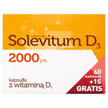 Solevitum D3 2000, kapsułki, 75 szt. (60 szt. + 15 szt.)