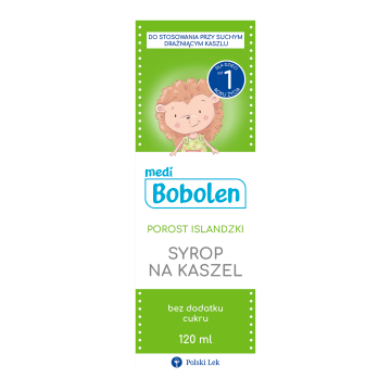 Bobolen Porost Islandzki, syrop na kaszel, 120 ml