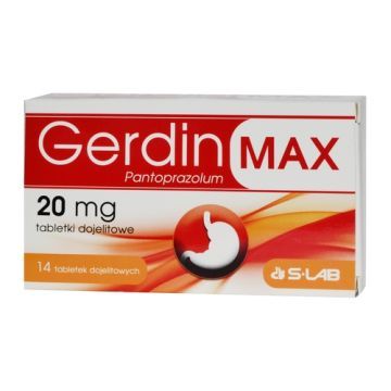 Gerdin Max, 20 mg, tabletki dojelitowe, 14 szt.