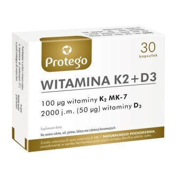 Protego Witamina K2 + D3, kaps.elast., 30 szt