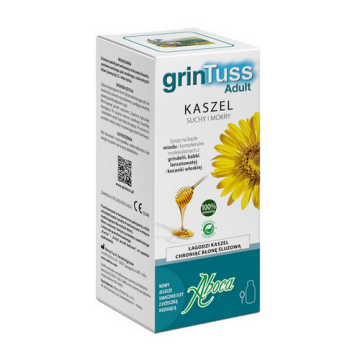 GrinTuss Adult, syrop na kaszel suchy i mokry, 210 g