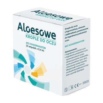 Aloesowe, krople do oczu, 0,4 ml, 20 amp