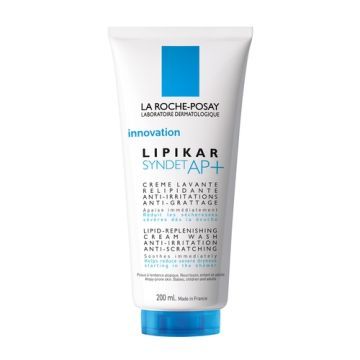 La Roche-Posay Lipikar Syndet AP+, krem myjący wzupełniający poziom lipidów, przeciw podrażnieniom skóry, 200 ml