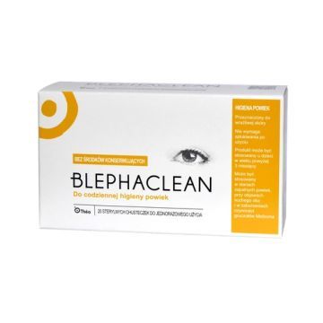 Blephaclean, chusteczki sterylne do codziennej higieny powiek, 20 szt.