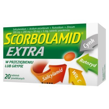 Scorbolamid Extra, tabletki powlekane, 20 szt.