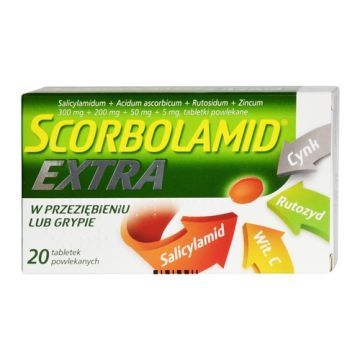 Scorbolamid Extra, tabletki powlekane, 20 szt.