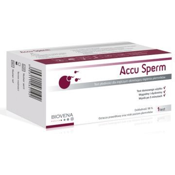 Accu Sperm, test płodności dla mężczyzn określający stężenie plemników, 1 szt.