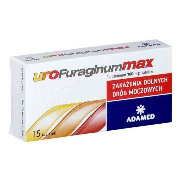 UroFuraginum Max, 100 mg, tabletki, 15 szt.