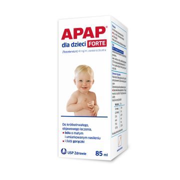 Apap dla dzieci forte, 40 mg/ml, zawiesina doustna, 85 ml