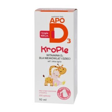 ApoD3 Krople 400 j.m., 10 ml