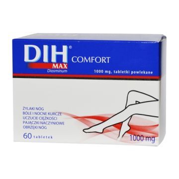 DIH Max Comfort, 1000 mg, tabletki powlekane, 60 szt.