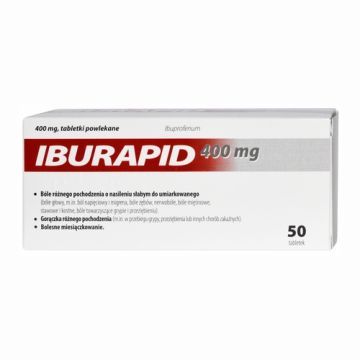 Iburapid, 400 mg, tabletki powlekane, 50 szt.