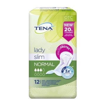 TENA Lady Slim Normal, specjalistyczne podpaski, 12 szt.