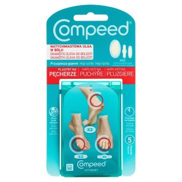 Compeed Plastry na pęcherze, mix, 5 szt.
