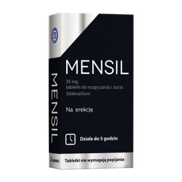 Mensil, 25 mg, tabletki do rozgryzania, żucia, 2 szt.