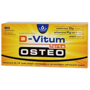 D-Vitum forte Osteo, tabletki do ssania lub połykania, 60 szt.