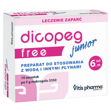 Dicopeg Junior Free, proszek, 5 g, 14 saszetek