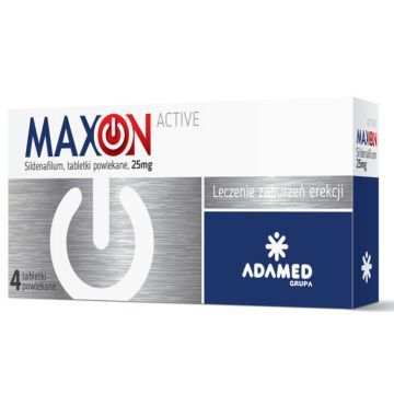 Maxon Active, 25 mg, tabletki powlekane, 4 szt.