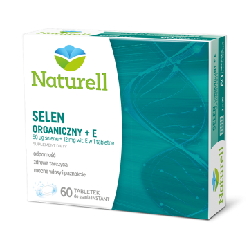 Naturell Selen Organiczny + E, tabletki do ssania, 60 szt.