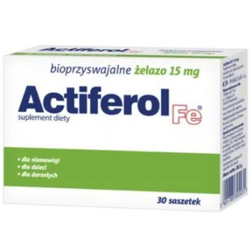 Actiferol Fe, 15 mg, prosz.d/rozp., 30 sasz.