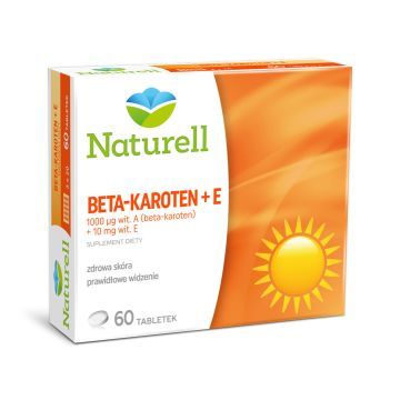 Naturell Beta-Karoten + E, tabletki, 60 szt.