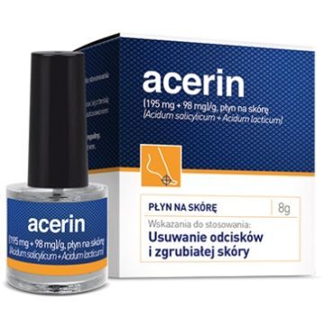 Acerin, płyn do usuwania odcisków i zgrubiałej skóry, 8g, (9 ml)