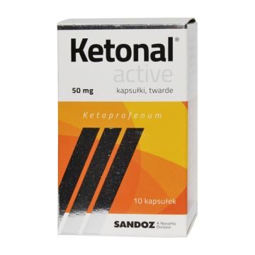 Ketonal Active, 50 mg, kapsułki twarde, 10 szt.