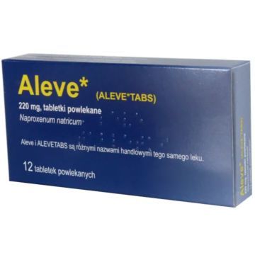 Aleve, 220 mg, tabletki powlekane, (import równoległy), InPharm, Francja, 12 szt.