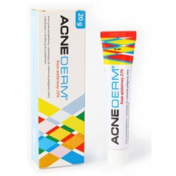 Acne-Derm, krem przeciwtrądzikowy i wybielający, 20 g