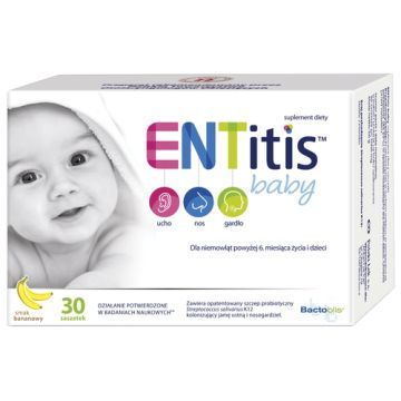 ENTitis Baby, prosz.do rozpuszcz,sm.bananowy, 30 sasz.