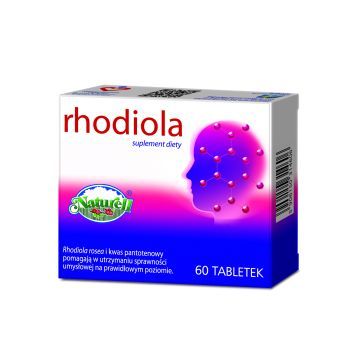 Naturell Rhodiola + B, tabletki, 60 szt.