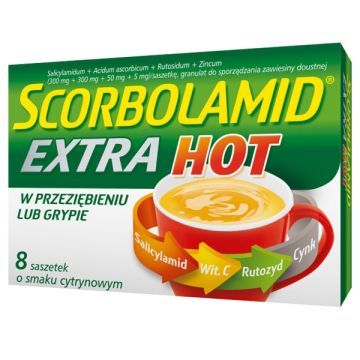 Scorbolamid EXTRA Hot, granulat do sporządzania zawiesiny doustnej, 8 saszetek