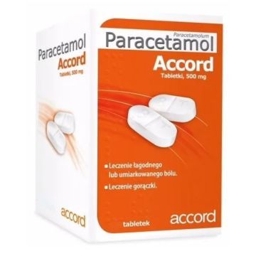 Paracetamol  Accord, 500 mg, tabl., 50 szt