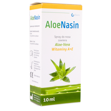 AloeNasin A+E, spray do nosa z aloesem i witaminami A+E, 10 ml