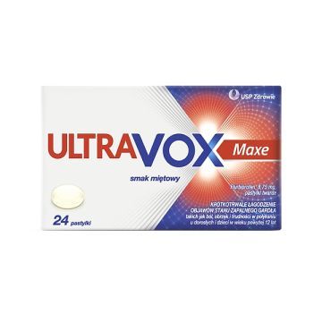 INOVOX Ultra smak miętowy (Ultravox), 8,75 mg, pastylki twarde, 24 szt.