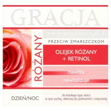 Gracja, krem, do twarzy, wygladz.,dzien/noc,roza, 50 ml