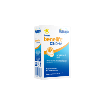 Humana benelife D3+DHA, plyn, 15 ml