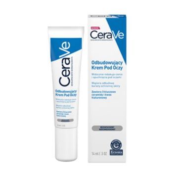 CeraVe, odbudowujący krem pod oczy dla skóry normalnej i suchej, 14 ml