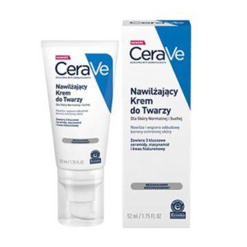 CeraVe, nawilżający krem do twarzy z ceramidami, 52 ml