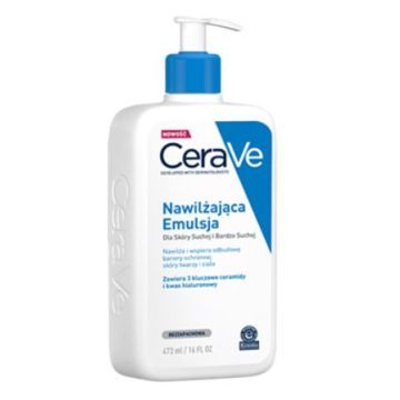 CeraVe, nawilżająca emulsja dla skóry suchej i bardzo suchej, 236 ml