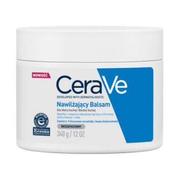 CeraVe, nawilżający balsam z ceramidami dla skóry suchej i bardzo suchej, 177 ml